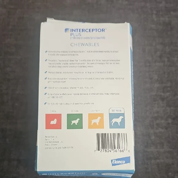 Interceptor Plus for Dogs 50.1-100 lbs - Picture 2 of 3